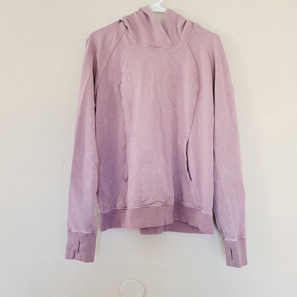 lululemon athletica Sweaters - Lululemon Womens Scuba Pullover Hoodie Sweatshirt Size 10 Pink Quicksand